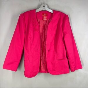 Oscar De La Renta Embroidered Blazer 10